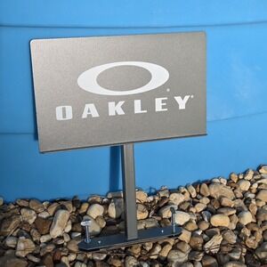NEW Oakley Store Authentic Promo Retail Display Sign‎ Metal Sunglasses Y2k RARE